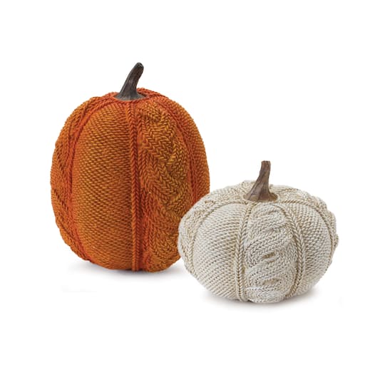 Woven Sweater Design Pumpkin Set